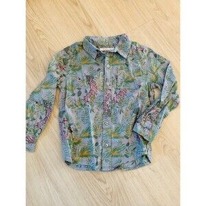 button up shirt MONOPRIX KIDS tiger print 4T